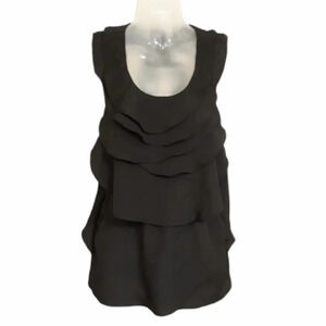 Foreign Exchange black ruffle front top